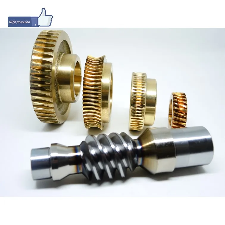 Custom Small Metal Worm Gear Set OEM ODM High Precision For Gearbox