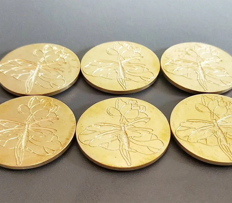 Cosmetics Custom Eyeshadow Powder Pressing Logo  Copper PlateMould for Press  Mold Tool