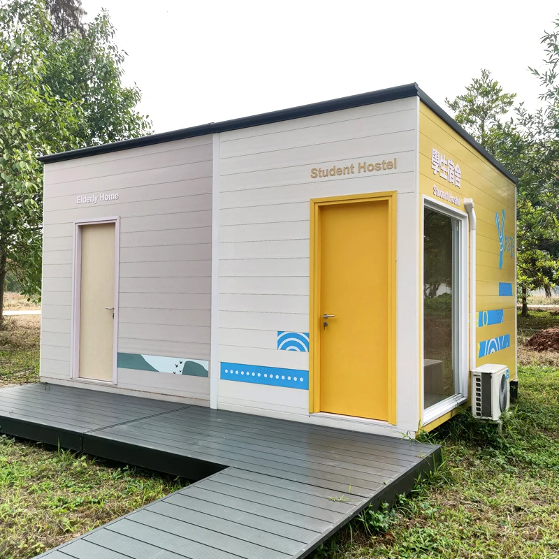 
Cheap outdoor aluminum prefab houses prefabricated transitional housing building 