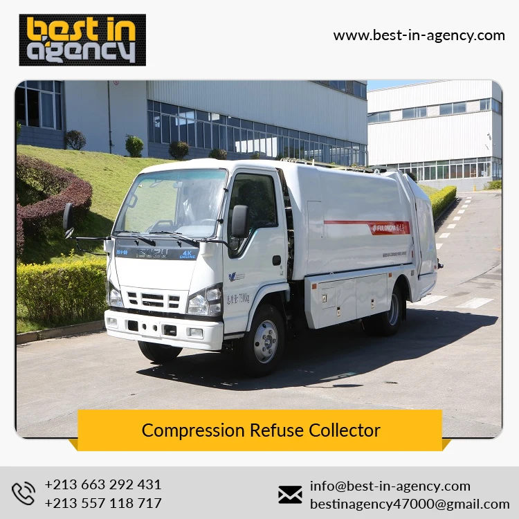 
Automatic/ Manual Control Mode 0.66 m3 Hopper Volume Compression Refuse Collector Garbage Truck 