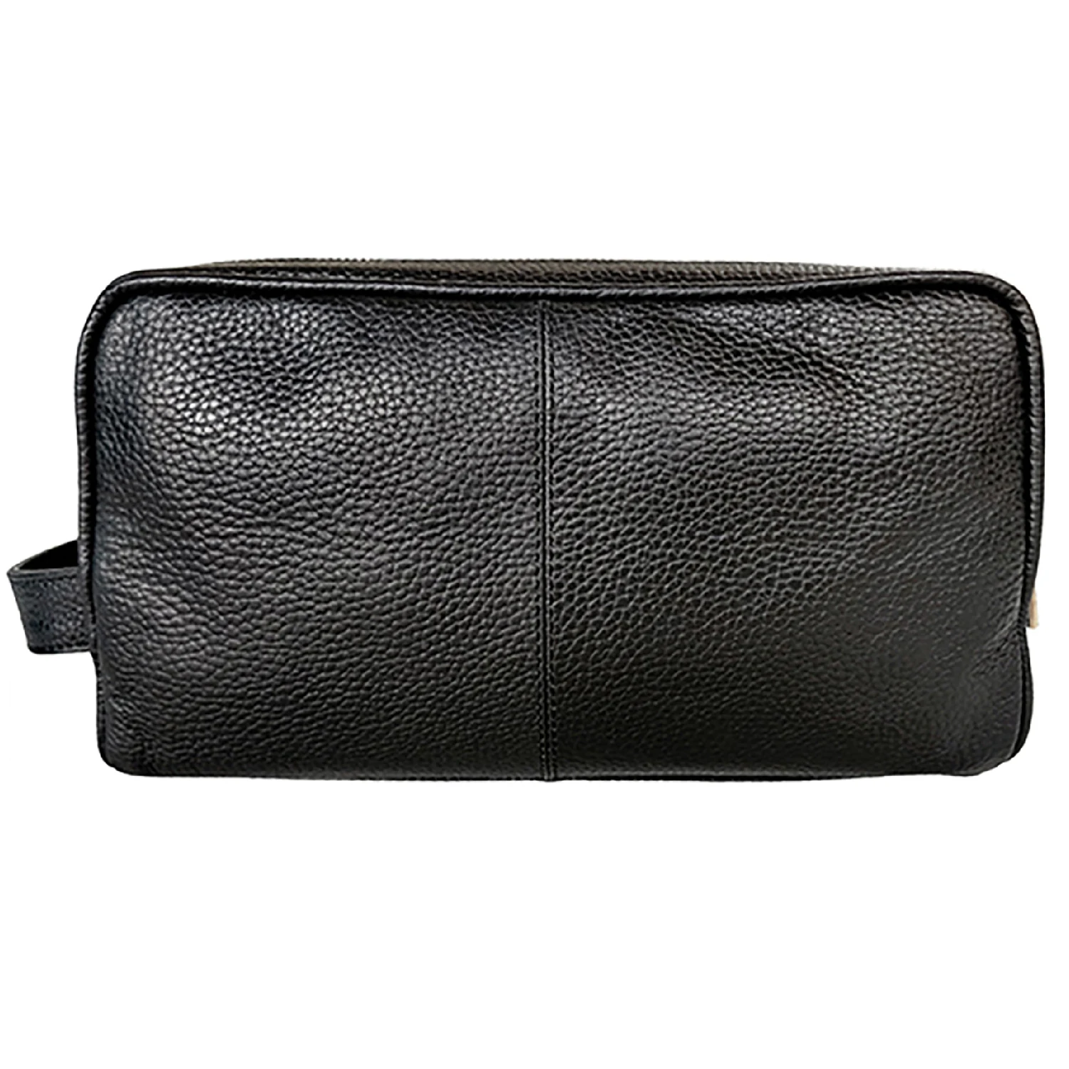 Tiding Vintage Custom Logo Top Grain Leather Dopp Kit Bag Travel Toiletry Make up Cosmetic Wash Bag Men Women for Retail Chain