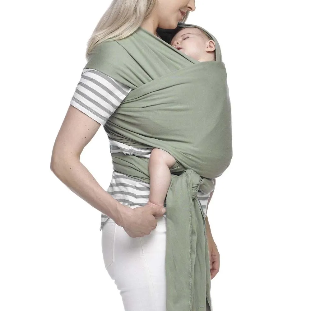 Hot selling Super soft Breathable soft Knitted Stretchy very fine organic tested whole sale price sling wrap Baby Wrap Carrier