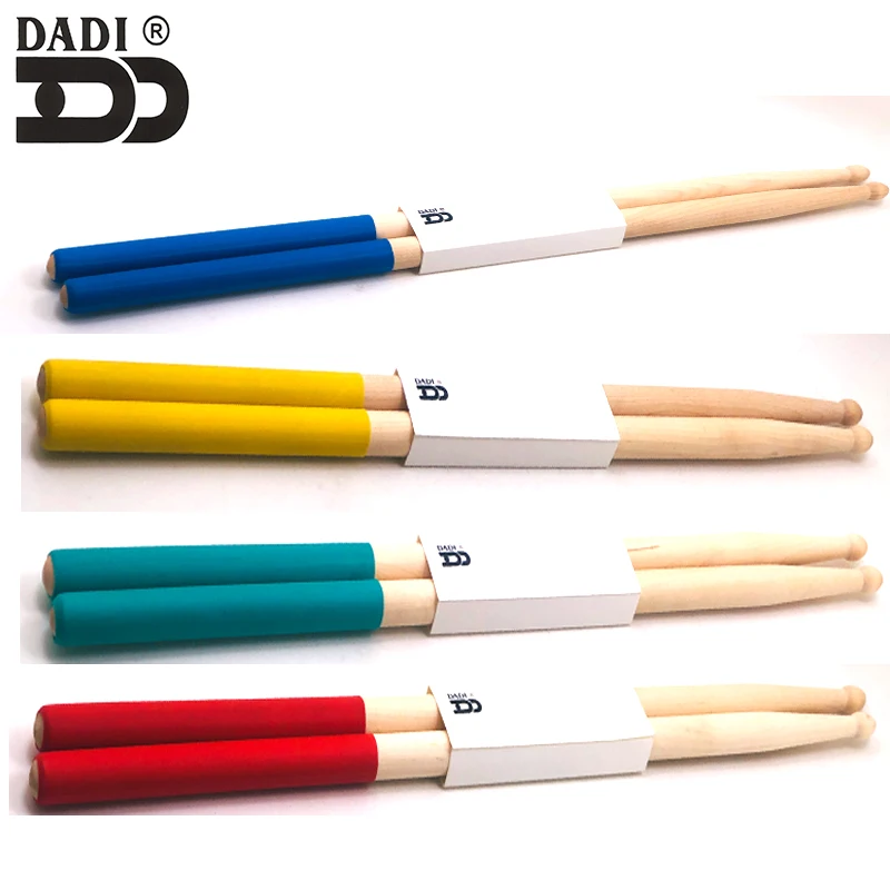 DADI New item custom logo 5A/2B/5B Size drumstick Maple drum stick with Anti-slip sleeve cover