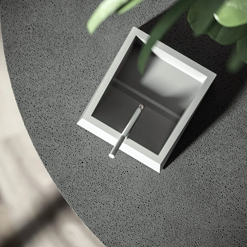 Высококачественная Модная Современная пепельница из тисненого бетона с индивидуальным логотипом пепельница настольное домашнее украшение для дома офиса ресторана бара