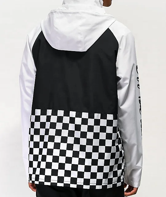 Men Custom Half Zipper Windbreaker Jacket Premium Quality Turtle Neck 100% Polyester Jacket with Front Pouch Pocket