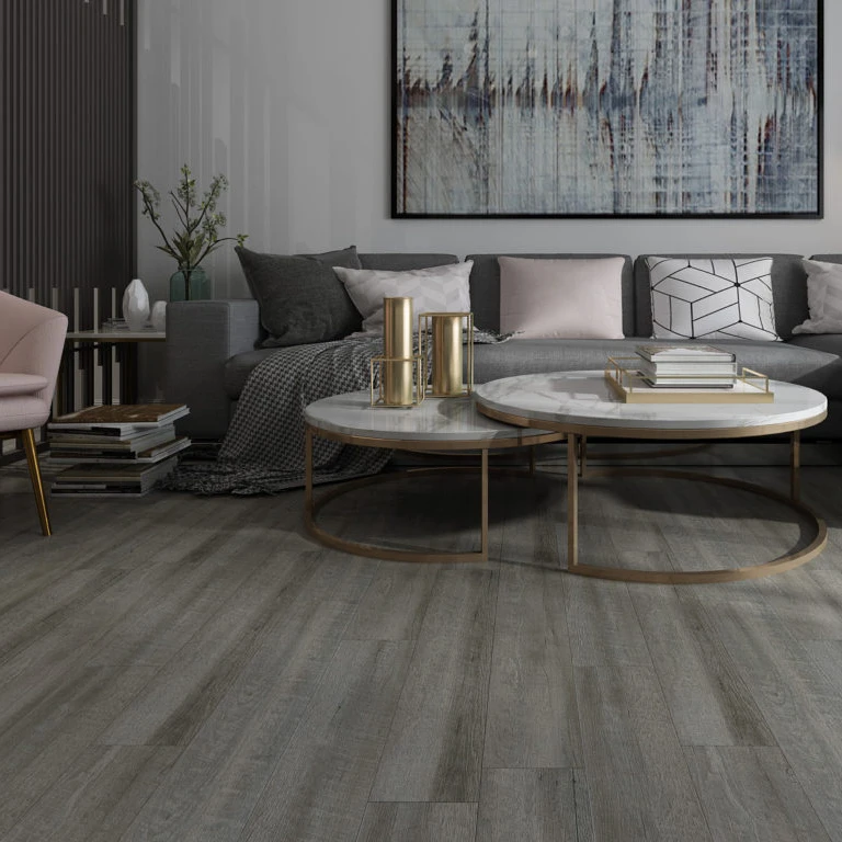 Good Factory Price 100% Waterproof Vinyl SPC Flooring SPC  Unilin Uniclic Locking PVC tiles Wood and Stone Pattern 2021