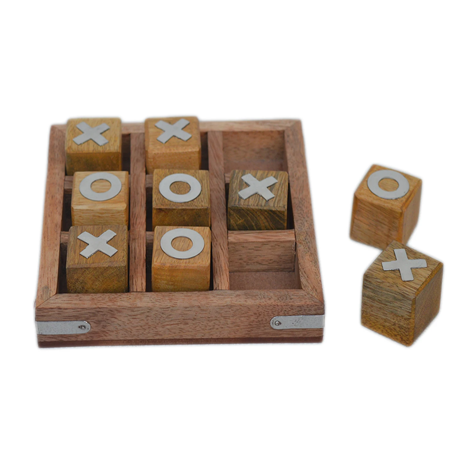 Indoor Gaming Ludo Dice With Wooden Box Polished Finishing Standard Design Wooden Game
