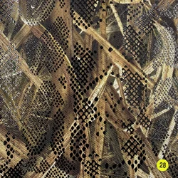 EPO High Quality 600D 100% Polyester with Glossy Laser Film Transferred Snake Print for Bags