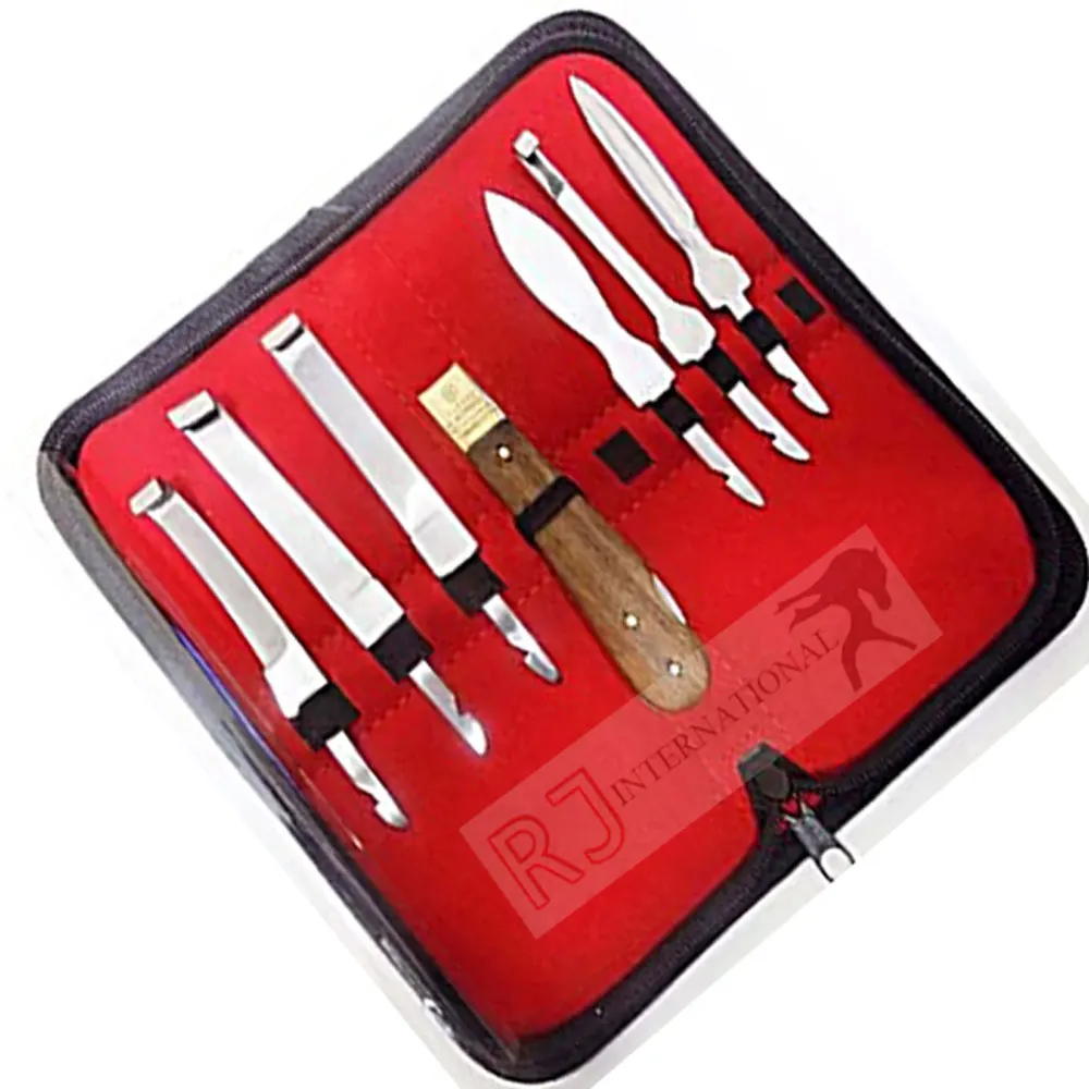 Новые лошади 6 Farrier Hoof Knives Equine ветеринарный лошадиный нож от Riaz Jamal Intel