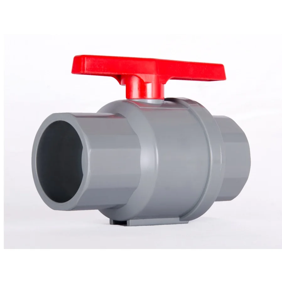 Шаровой кран с ручным управлением и резьбой, красная ручка, экспорт из Вьетнама