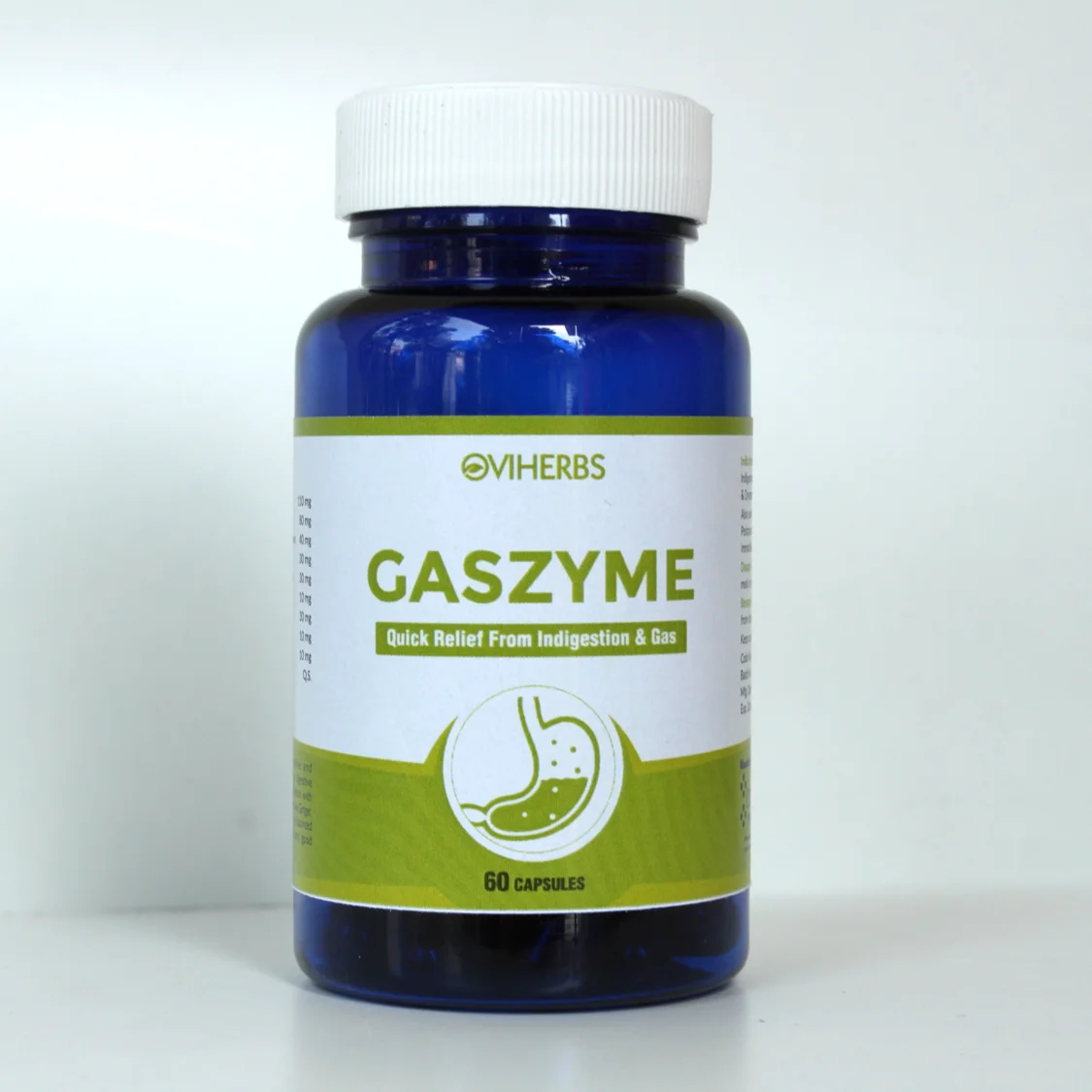 
Herbal indigestion stomach ache bloating digestive enzymes pills capsules supplements for acidity heartburn relief 