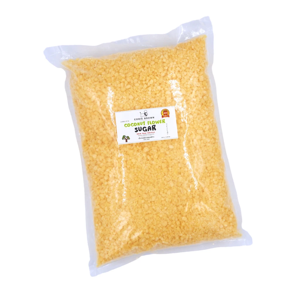 Высококачественный органический белый гранулированный кокосовый сахар 2 кг. Из Таиланда