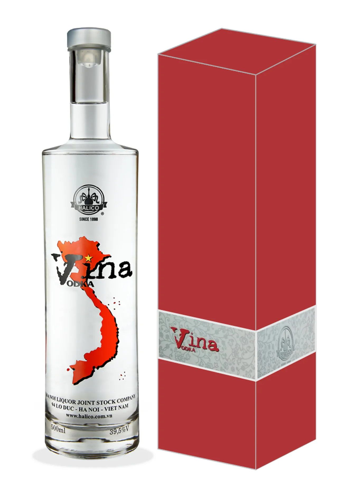 39.5% Strong Natural Ecological Raw Materials Unique Product Alcohol Premium Quality Vina Vodka for Sale