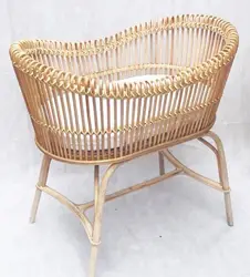 Wholesale Rattan Crib; Natural Wicker Baby Crib; Sleeping Bed Rattan bassinet for infants from Vietnam/ SISU/ RFK-502