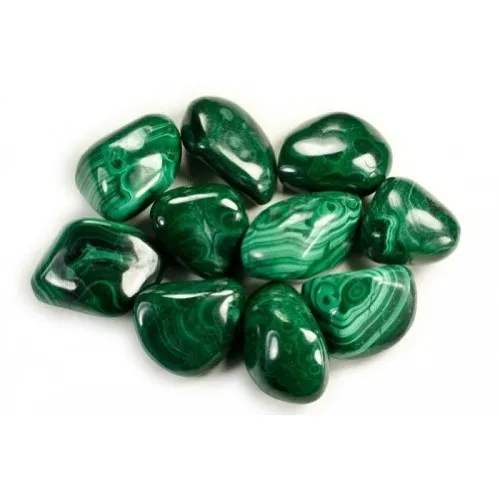 WHOLESALE NATURAL HEALING CRYSTAL MALACHITE  STONE TUMBLE/PEBBLE : GEMSTONE NATURAL MALACHITE TUMBLE/PEBBLE