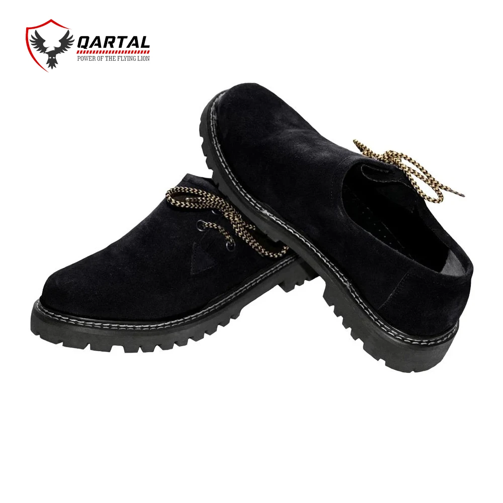 Top Quality Gents Brown Leather German Trachten Lederhosen Shoes Lace Up Hard Sole Mesh Bavarian Shoes