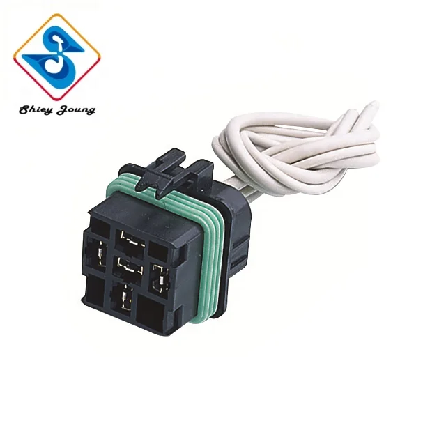 Female Assembly Plug 5 Pin Auto Waterproof Connector Relay Pitail Weather Resistant Wire Hanress