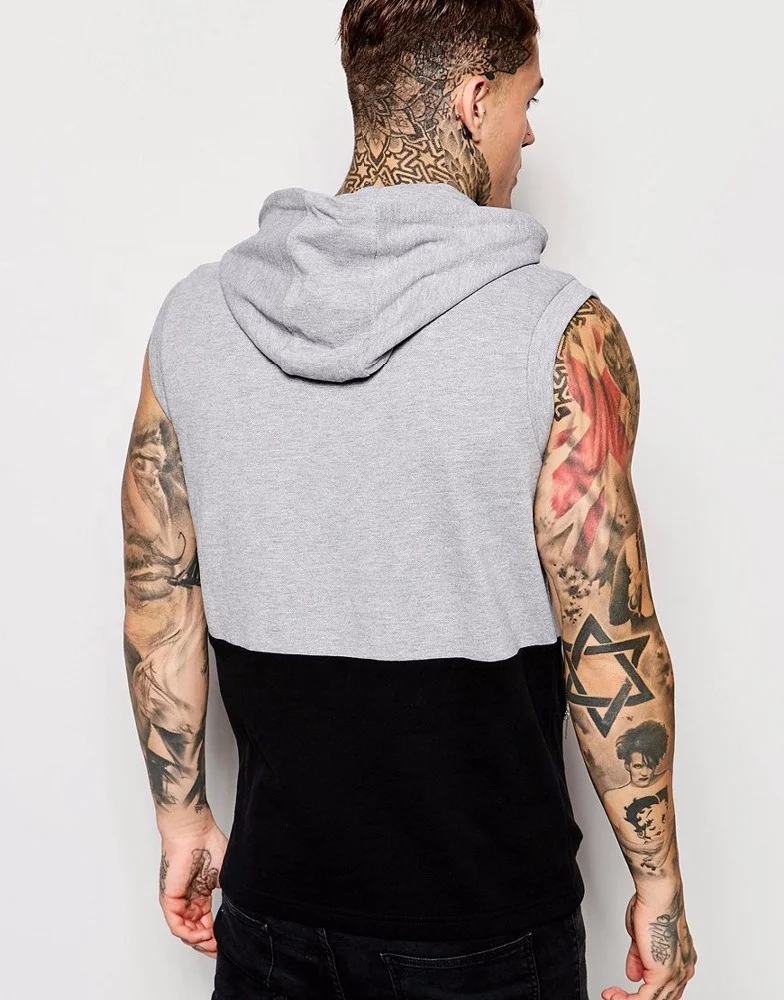 Sleeve Less Men Hoodie