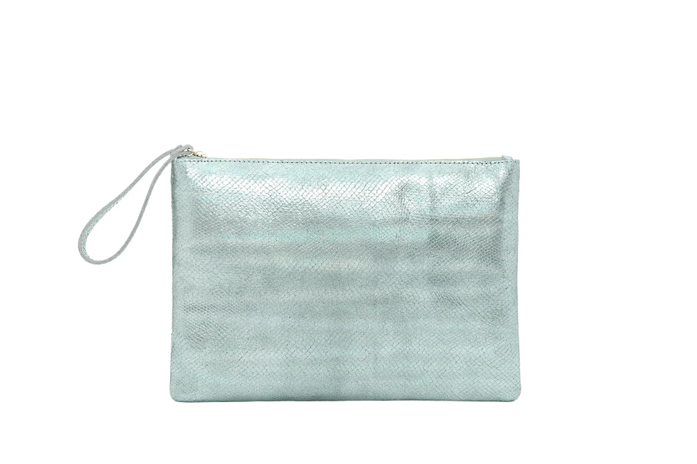 
Trendy snake vinyl pattern casual woman clutch & purse 