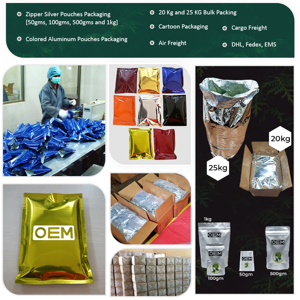 Organic Indian Semi-Permanent Hair Dye Powder Natural Henna for Hair Color