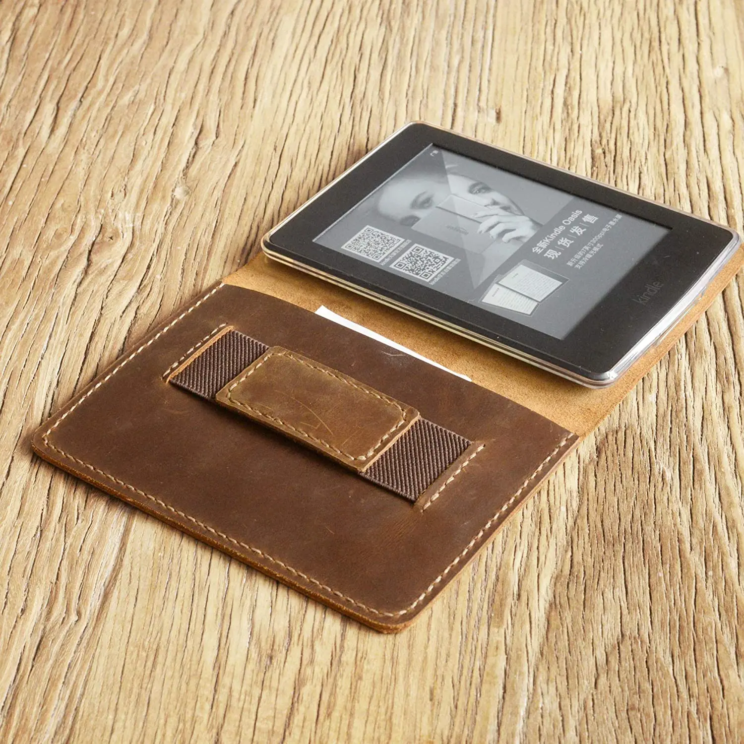 Protective Kindle Case Genuine Vintage Crazy horse Leather Cover for Kindle Paperwhite 10 11 Gen