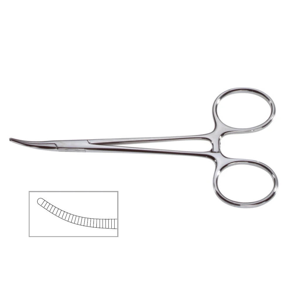 
Promotional Top Quality Custom Artery Forceps Micro-Mosquito Curved Hemostatic Forceps 