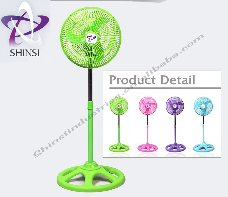 Electrical Oscillating Stand Fan SS-1010GBP-CLR Hot sale Multicolor