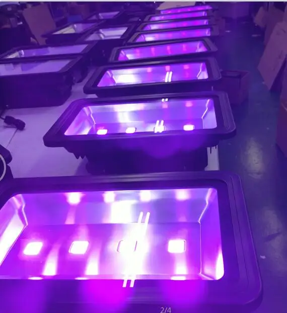 Brand new 200W to 500w uv  light Stage Lamp IP65 UV purple 395NM  outdoor lighting flood light lamp