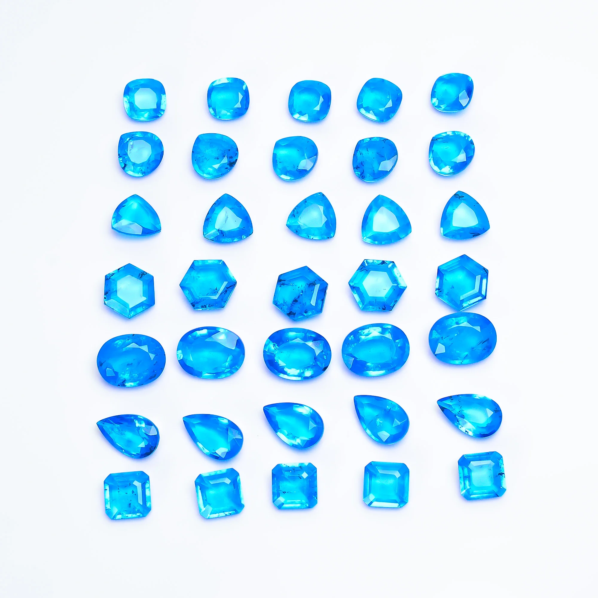 
top supplier quality Doublet blue sapphire stone Pear oval heart cushion radiant square fancy cut gemstone 