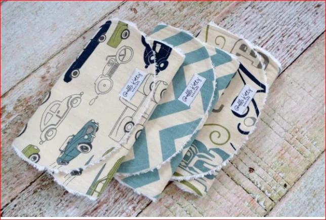  Белый Ультра впитывающие детские слюнявчики