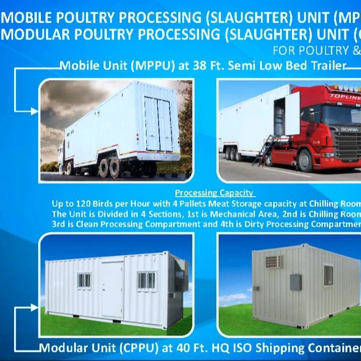 MODULAR POULTRY PROCESSING (SLAUGHTER) UNIT (CPPU)