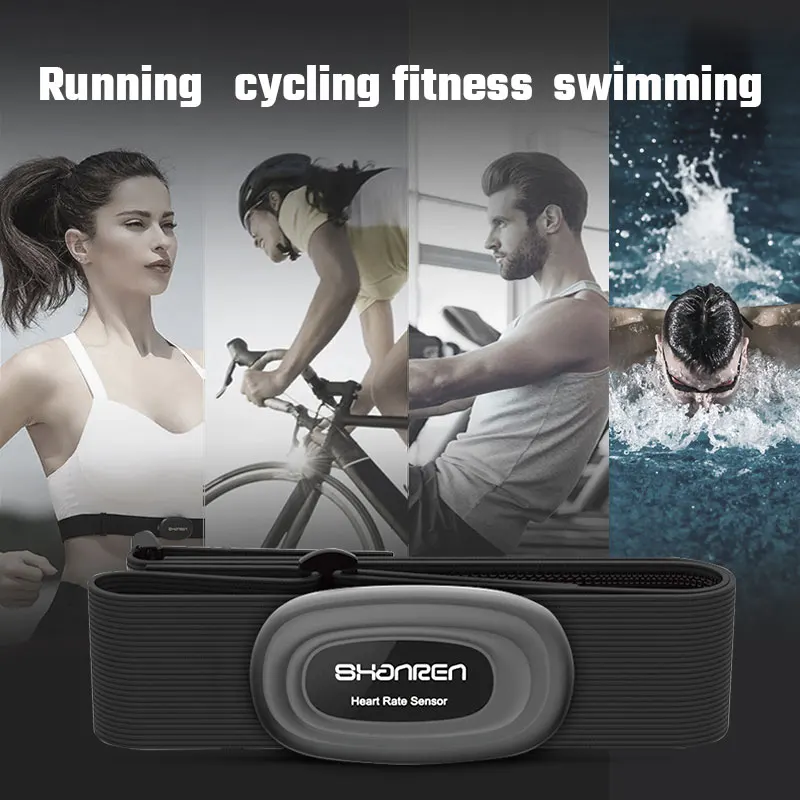 
Swimming Running Cycling IP68 Waterproof ECG Chest Strap Heart Rate Monitor 