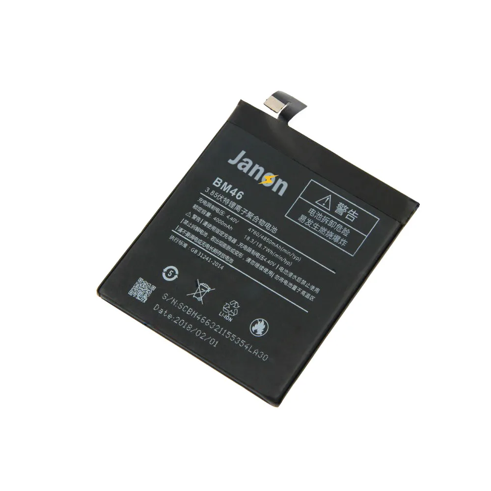 Оригинальный сменный аккумулятор BM46 3 85 В 4000 мАч для Xiaomi Redmi Note