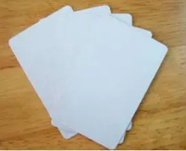 CR100 30mil Standard size blank pvc id card for inkjet printer