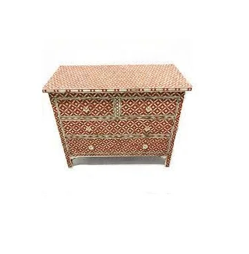 Bone Inlay Chest Drawer Living Room Cabinet Bone Inlay Dresser Bone Inlay Furniture FROM INDIA