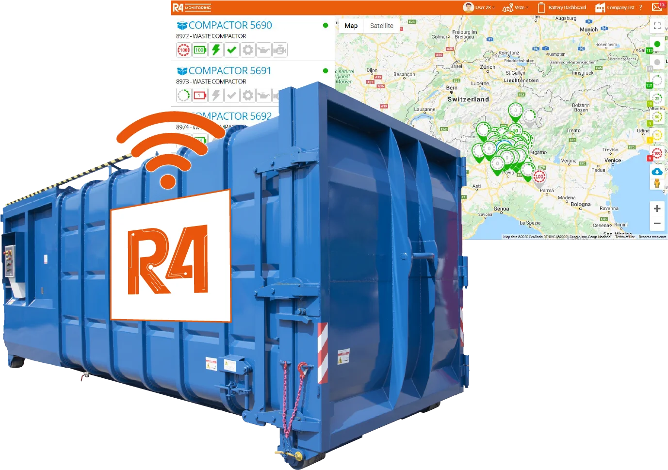 
High quality IoT monitoring system for balers 