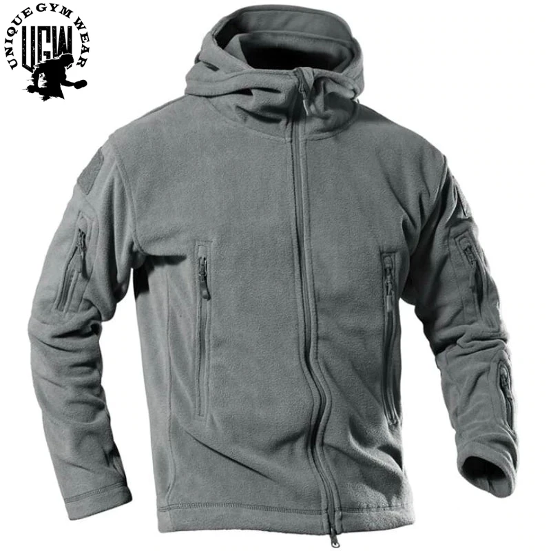 New Outdoor Fleece Jacket Tactical Man Thermal Polar Hooded Outerwear Coat Clothes Jacket