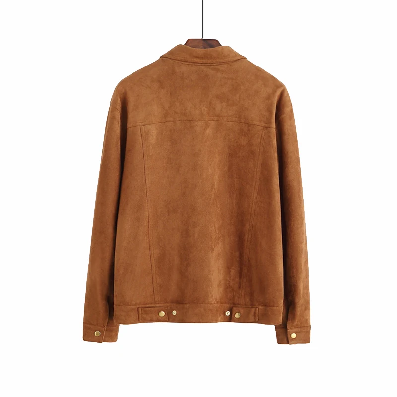 Noble quality fashionable motorcyclist Brown Fleece custom Leather jacket men