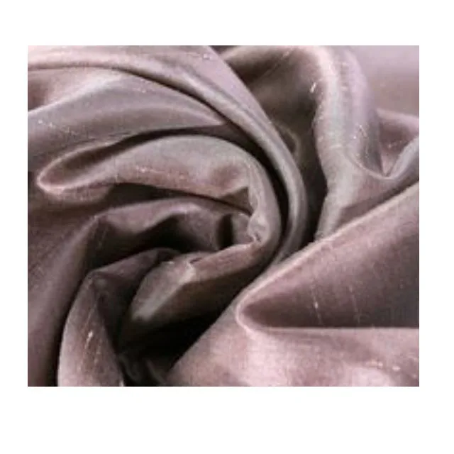 Серебряный шелк Дюпон Ткань