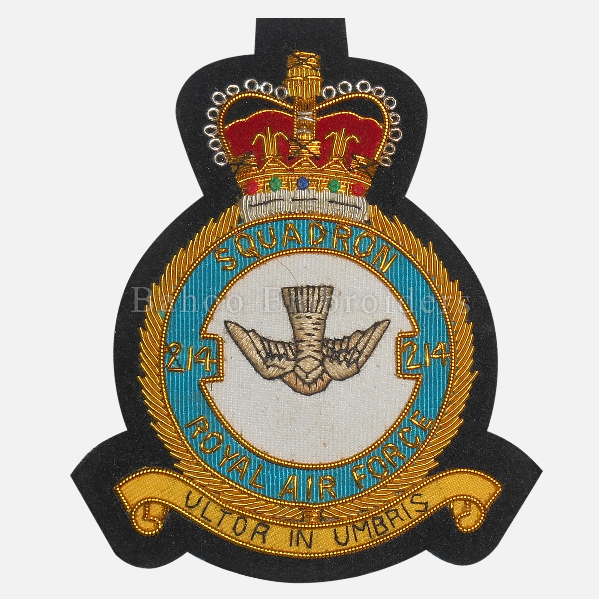 ROYAL AIR FORCE BADGE - HAND EMBROIDERED
