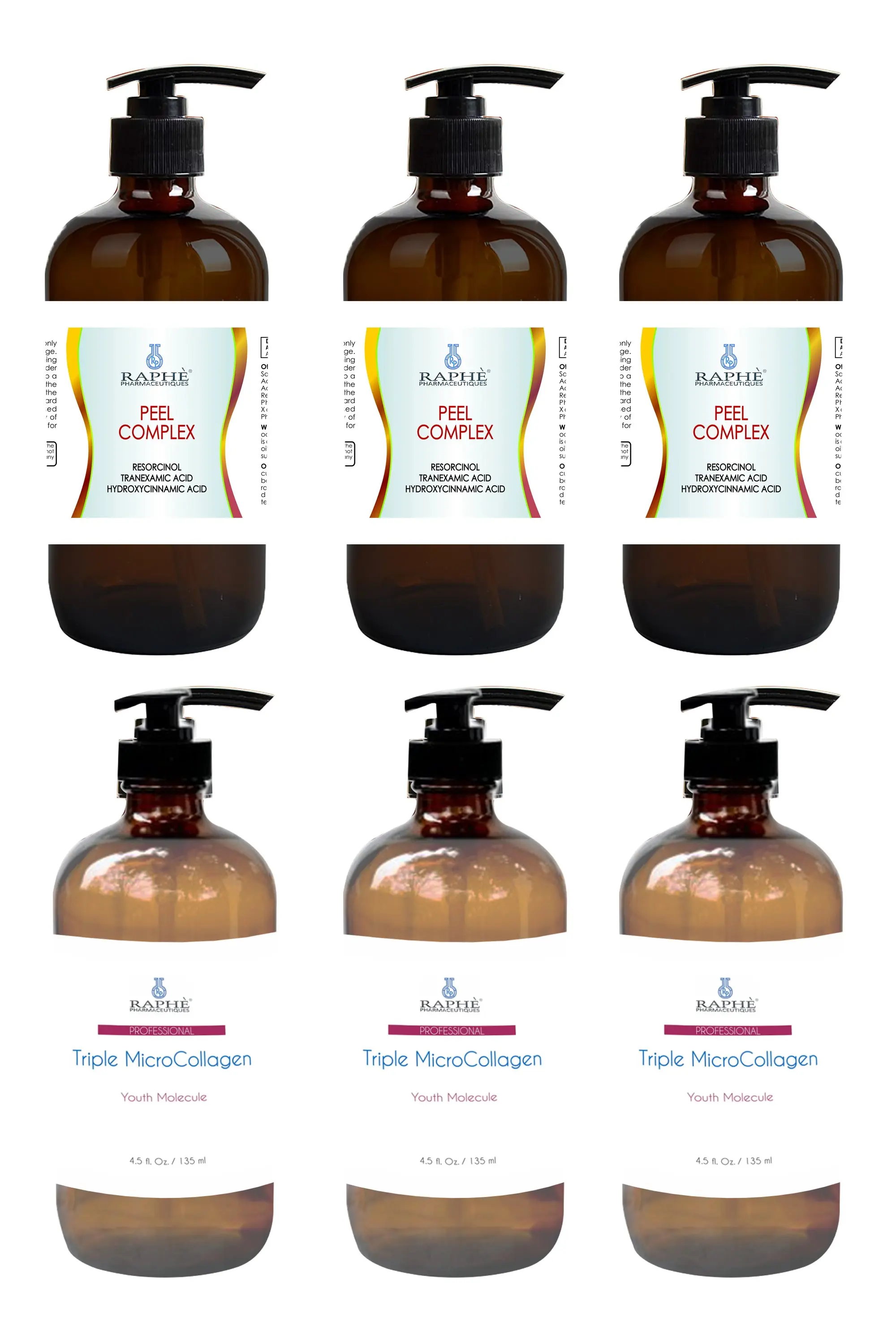  3. Отбеливающая сыворотка 8 унций и 3 из коллагеновой пептидной эмульсии 16