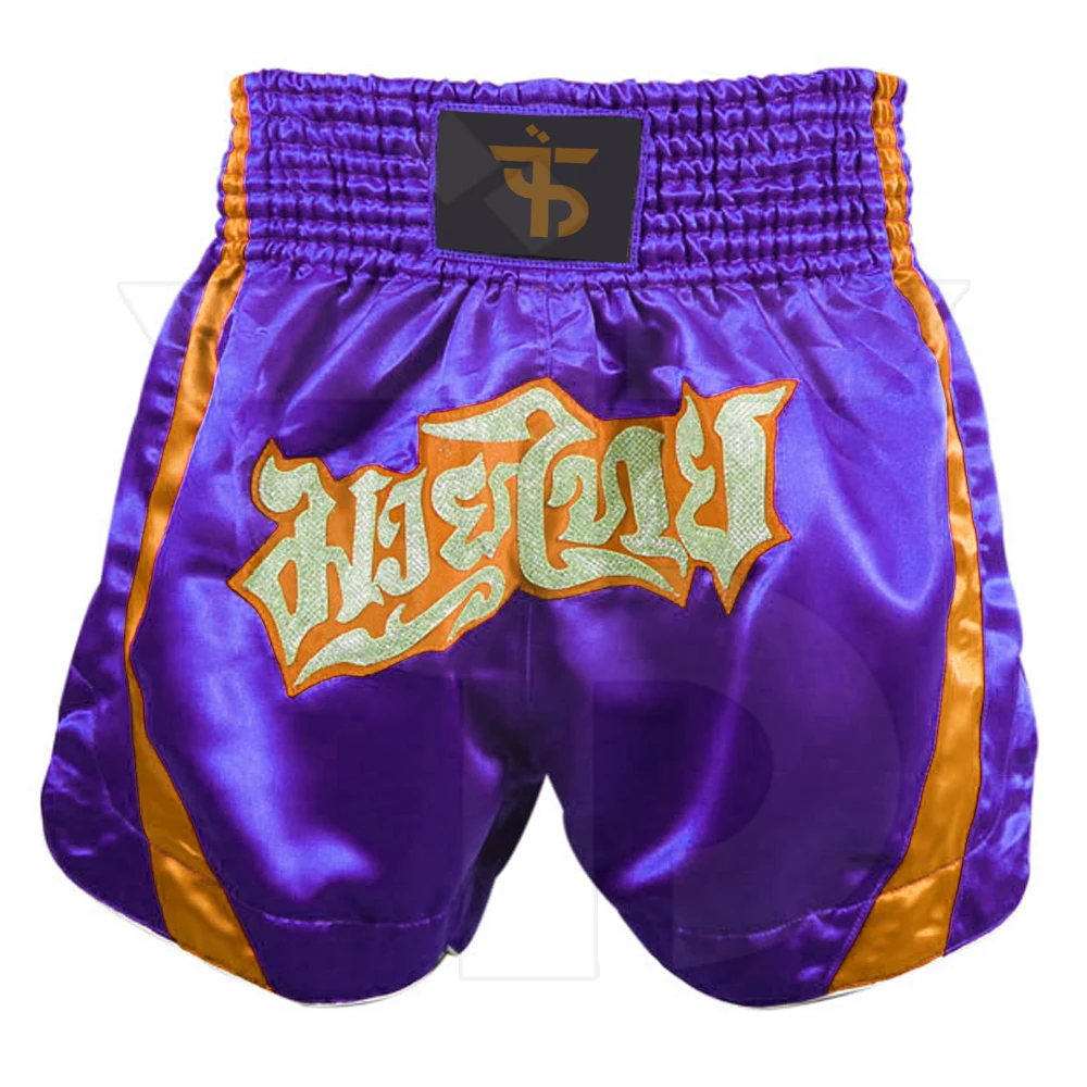 Высококачественные рабочие шорты для кикбоксинга Muay Thai с аппликацией