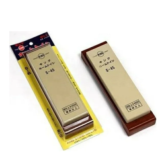 DISCOUNT PRICE LIMITED STOCK KING home whetstone S-45 4000 with stand Japanese Whetstone