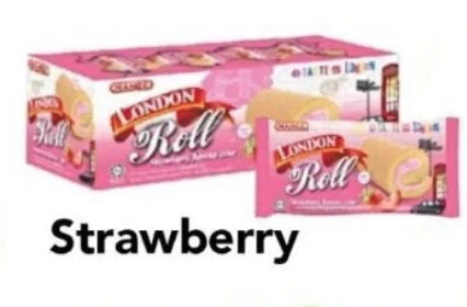  Mamee Лондон торт испечь Swiss Roll Box двойной шоколад кремовый