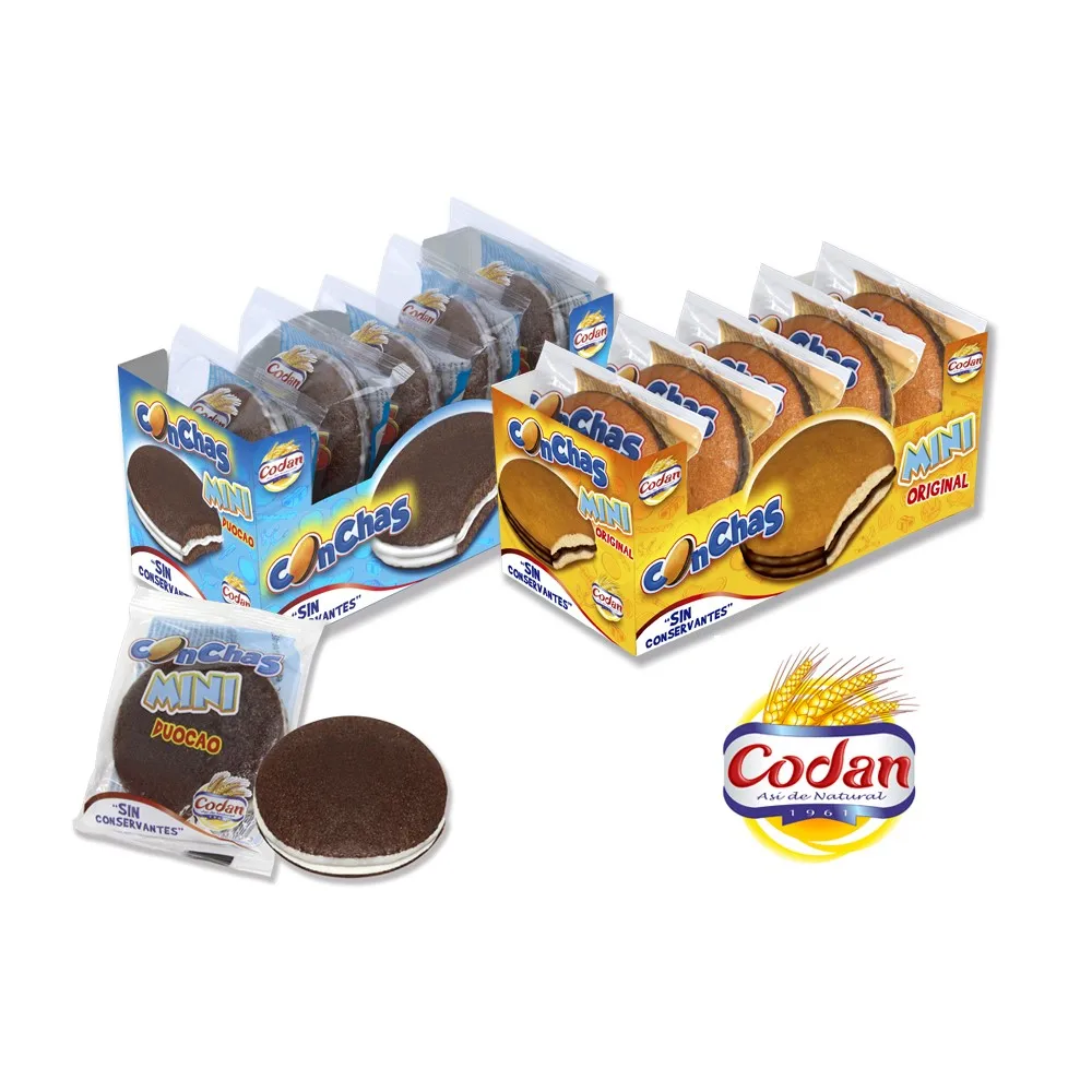  «MINI concas»-миниатюрное круглое печенье соединенное слоем вкусного покрытия