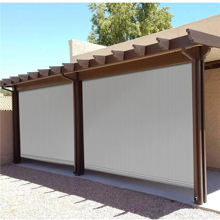Roller Blinds And Curtains Motorized Outdoor Cheap Price Window Blinds For Outside Patio Privacy Blinds