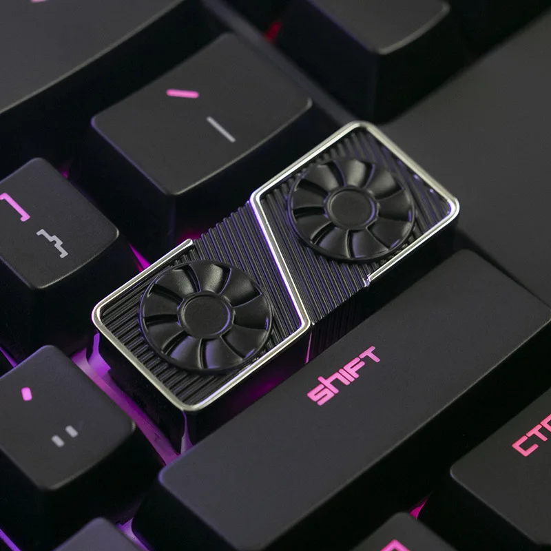 3060TI GPU цинковый алюминиевый keycap механическая клавиатура gameover enter клавиша правая shift keycaps для подарка