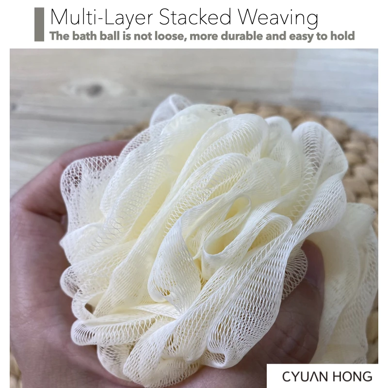 Bath Massage / Amazon Hot Sale Soft Touch Quick-Foaming Exfoliating Wash Body Bath Ball