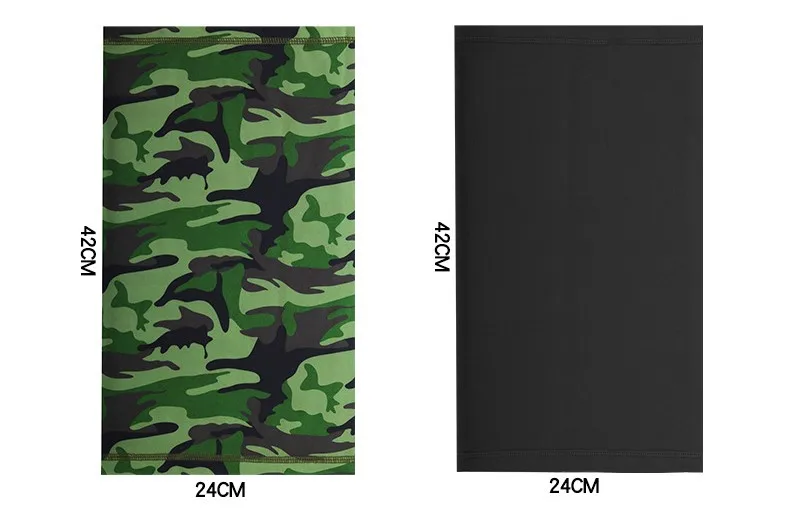 Outdoor headwrap Tactical Camouflage Mask Scarf Face Cover Breathable Polyester Neck Gaiter Camo Seamless Bandanas