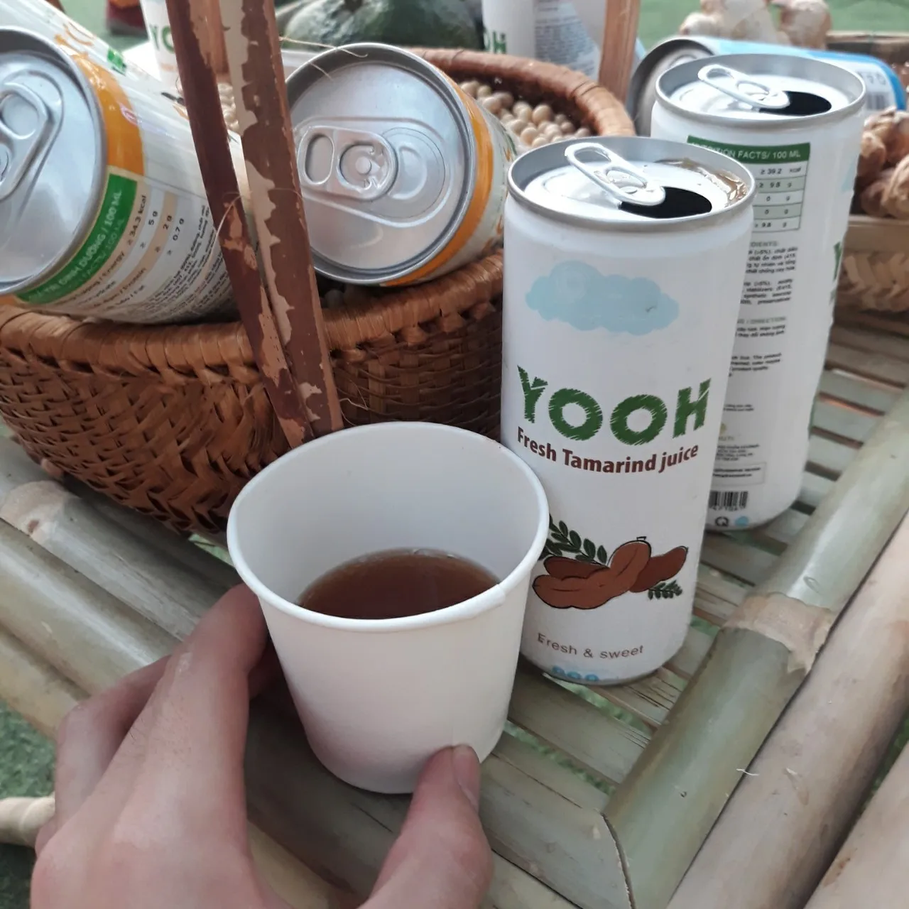 Fesh Organic Tamarind Drink 240ml Canned Competitive Price for Distributor YOOH Vietnam High Quality